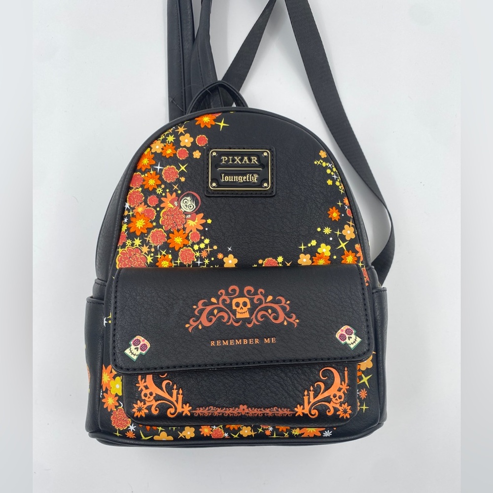 Loungefly Disney Pixar Coco Remember Me black mini backpack NWOT Box Lunch